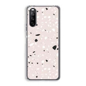 CaseCompany Terrazzo N°20: Sony Xperia 10 III Transparant Hoesje