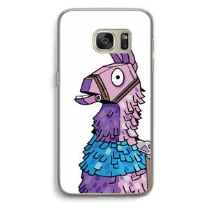 CaseCompany Lama: Samsung Galaxy S7 Transparant Hoesje