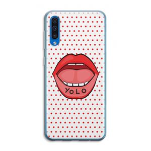CaseCompany Yolo Denise: Samsung Galaxy A50 Transparant Hoesje