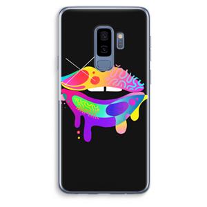 CaseCompany Lip Palette: Samsung Galaxy S9 Plus Transparant Hoesje