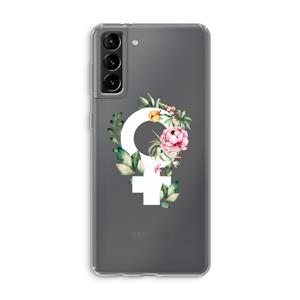 CaseCompany Venus: Samsung Galaxy S21 Plus Transparant Hoesje