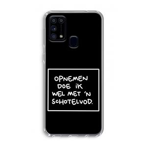 CaseCompany Schotelvod: Samsung Galaxy M31 Transparant Hoesje