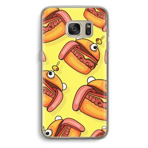 CaseCompany Hamburger: Samsung Galaxy S7 Transparant Hoesje