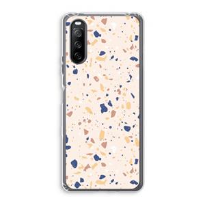CaseCompany Terrazzo N°23: Sony Xperia 10 III Transparant Hoesje