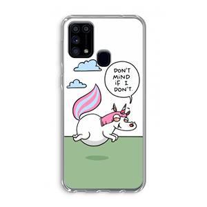 CaseCompany Unicorn: Samsung Galaxy M31 Transparant Hoesje