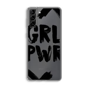 CaseCompany Girl Power #2: Samsung Galaxy S21 Plus Transparant Hoesje