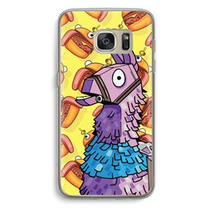 CaseCompany Loot Burger: Samsung Galaxy S7 Transparant Hoesje