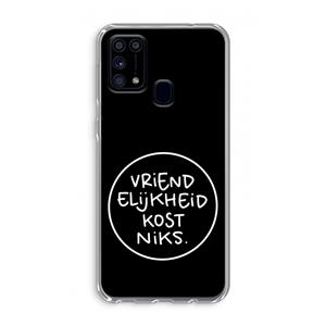 CaseCompany Vriendelijkheid: Samsung Galaxy M31 Transparant Hoesje