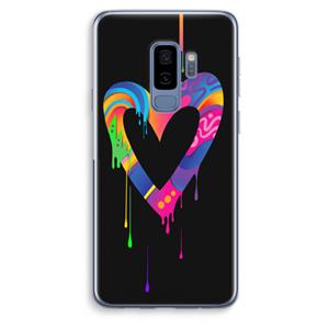 CaseCompany Melts My Heart: Samsung Galaxy S9 Plus Transparant Hoesje