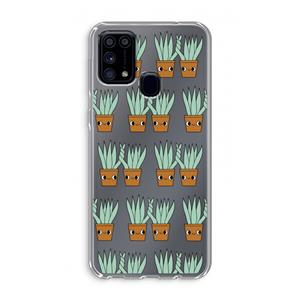 CaseCompany Sansevieria: Samsung Galaxy M31 Transparant Hoesje