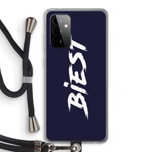 CaseCompany Biest: Samsung Galaxy A72 5G Transparant Hoesje met koord