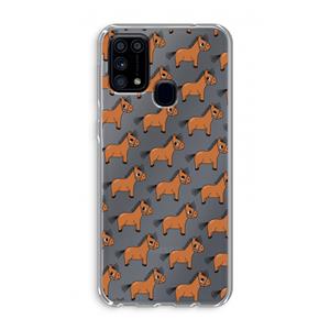 CaseCompany Pony: Samsung Galaxy M31 Transparant Hoesje