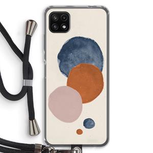 CaseCompany Geo #4: Samsung Galaxy A22 5G Transparant Hoesje met koord