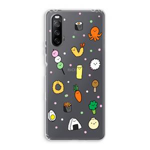 CaseCompany Happy bento friends: Sony Xperia 10 III Transparant Hoesje
