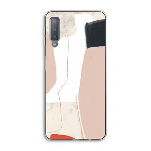 CaseCompany Lava: Samsung Galaxy A7 (2018) Transparant Hoesje