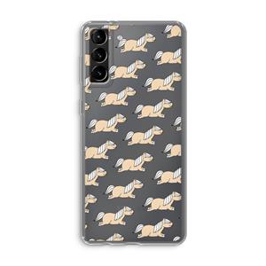 CaseCompany Ponys: Samsung Galaxy S21 Plus Transparant Hoesje