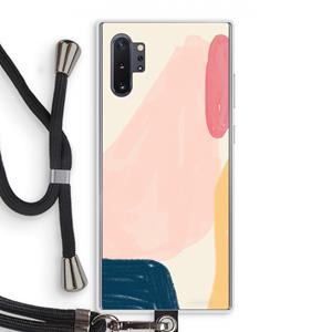 CaseCompany Saturday Flow: Samsung Galaxy Note 10 Plus Transparant Hoesje met koord