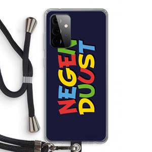 CaseCompany 90's One: Samsung Galaxy A72 5G Transparant Hoesje met koord