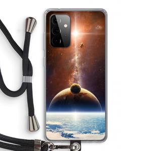 CaseCompany Omicron 2019: Samsung Galaxy A72 5G Transparant Hoesje met koord