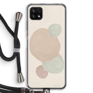 CaseCompany Geo #9: Samsung Galaxy A22 5G Transparant Hoesje met koord