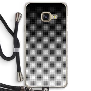 CaseCompany Musketon Halftone: Samsung Galaxy A3 (2016) Transparant Hoesje met koord