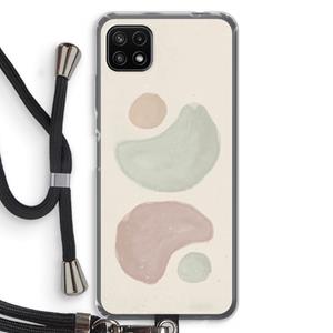 CaseCompany Geo #10: Samsung Galaxy A22 5G Transparant Hoesje met koord