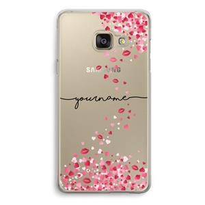 CaseCompany Hartjes en kusjes: Samsung A3 (2017) Transparant Hoesje