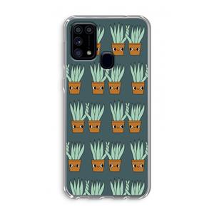 CaseCompany Sansevieria: Samsung Galaxy M31 Transparant Hoesje