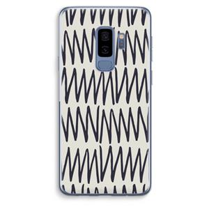 CaseCompany Marrakech Zigzag: Samsung Galaxy S9 Plus Transparant Hoesje