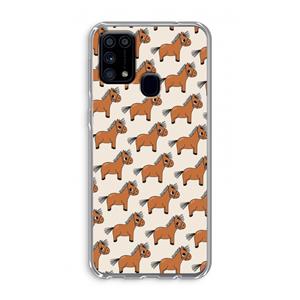 CaseCompany Pony: Samsung Galaxy M31 Transparant Hoesje