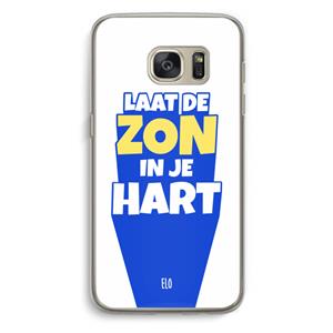 CaseCompany Laat de zon in je hart: Samsung Galaxy S7 Transparant Hoesje