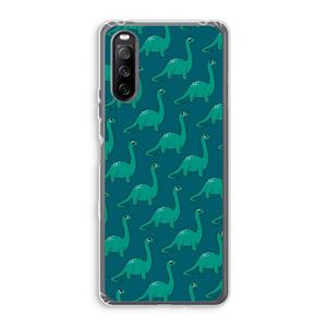 CaseCompany Diplodocus: Sony Xperia 10 III Transparant Hoesje