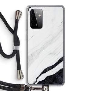 CaseCompany Elegante marmer: Samsung Galaxy A72 5G Transparant Hoesje met koord