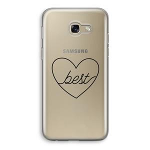 CaseCompany Best heart black: Samsung Galaxy A5 (2017) Transparant Hoesje