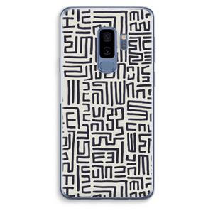 CaseCompany Moroccan Print: Samsung Galaxy S9 Plus Transparant Hoesje