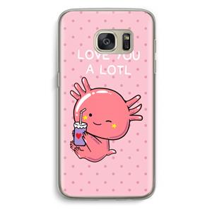 CaseCompany Love You A Lotl: Samsung Galaxy S7 Transparant Hoesje