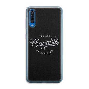 CaseCompany Capable: Samsung Galaxy A50 Transparant Hoesje