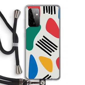 CaseCompany Illustratieve pop 1: Samsung Galaxy A72 5G Transparant Hoesje met koord