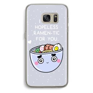 CaseCompany I'm A Hopeless Ramen-Tic For You: Samsung Galaxy S7 Transparant Hoesje