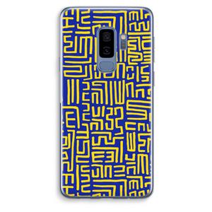 CaseCompany Majorelle Blue Print: Samsung Galaxy S9 Plus Transparant Hoesje