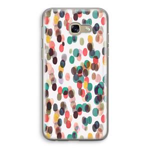 CaseCompany Tropical Dots: Samsung Galaxy A5 (2017) Transparant Hoesje