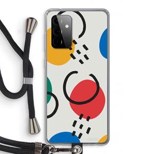 CaseCompany Illustratieve pop 3: Samsung Galaxy A72 5G Transparant Hoesje met koord