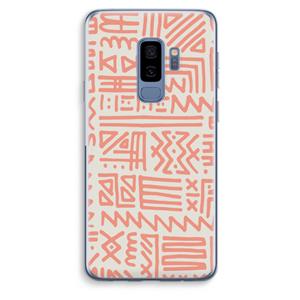 CaseCompany Marrakech Pink: Samsung Galaxy S9 Plus Transparant Hoesje