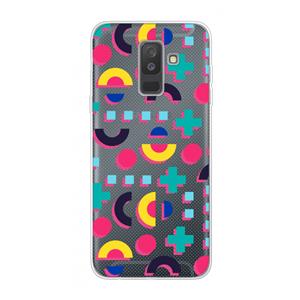 CaseCompany 8-bit N°2: Samsung Galaxy A6 Plus (2018) Transparant Hoesje