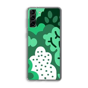 CaseCompany Bushes: Samsung Galaxy S21 Plus Transparant Hoesje