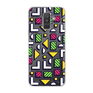 CaseCompany 8-bit N°4: Samsung Galaxy A6 Plus (2018) Transparant Hoesje