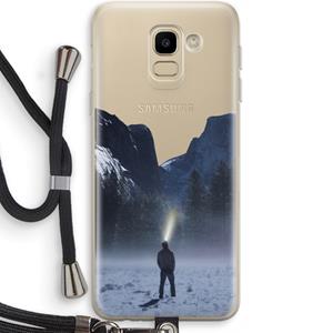 CaseCompany Wanderlust: Samsung Galaxy J6 (2018) Transparant Hoesje met koord