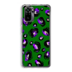 CaseCompany Green Cheetah: Xiaomi Redmi Note 10 Pro Transparant Hoesje