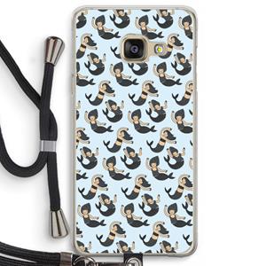 CaseCompany Zeemeermin: Samsung Galaxy A3 (2016) Transparant Hoesje met koord
