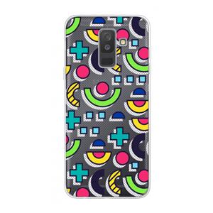 CaseCompany 8-bit N°6: Samsung Galaxy A6 Plus (2018) Transparant Hoesje